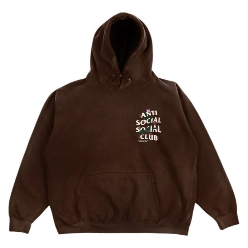 Anti Social Social Club x Sad Boyz - Brown HOODIE - Size Medium (M)